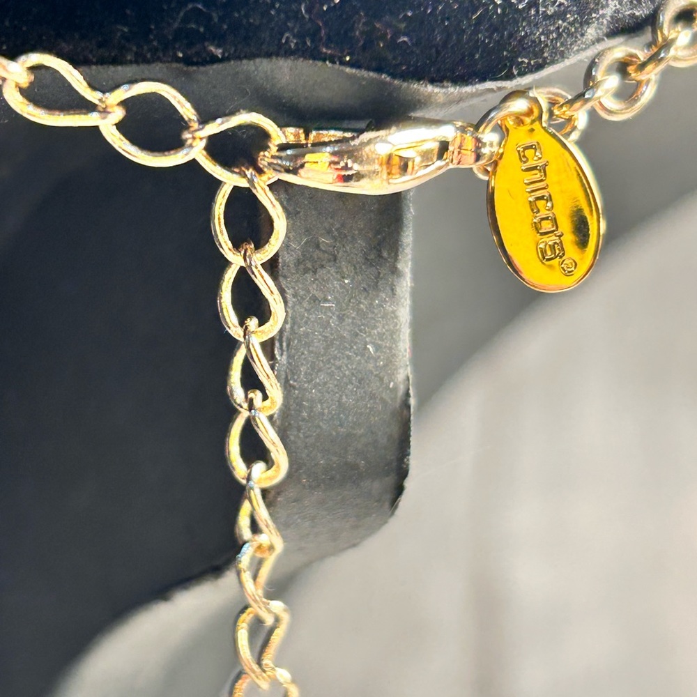 Nwt Chicos Blue Statement Necklace - image 3